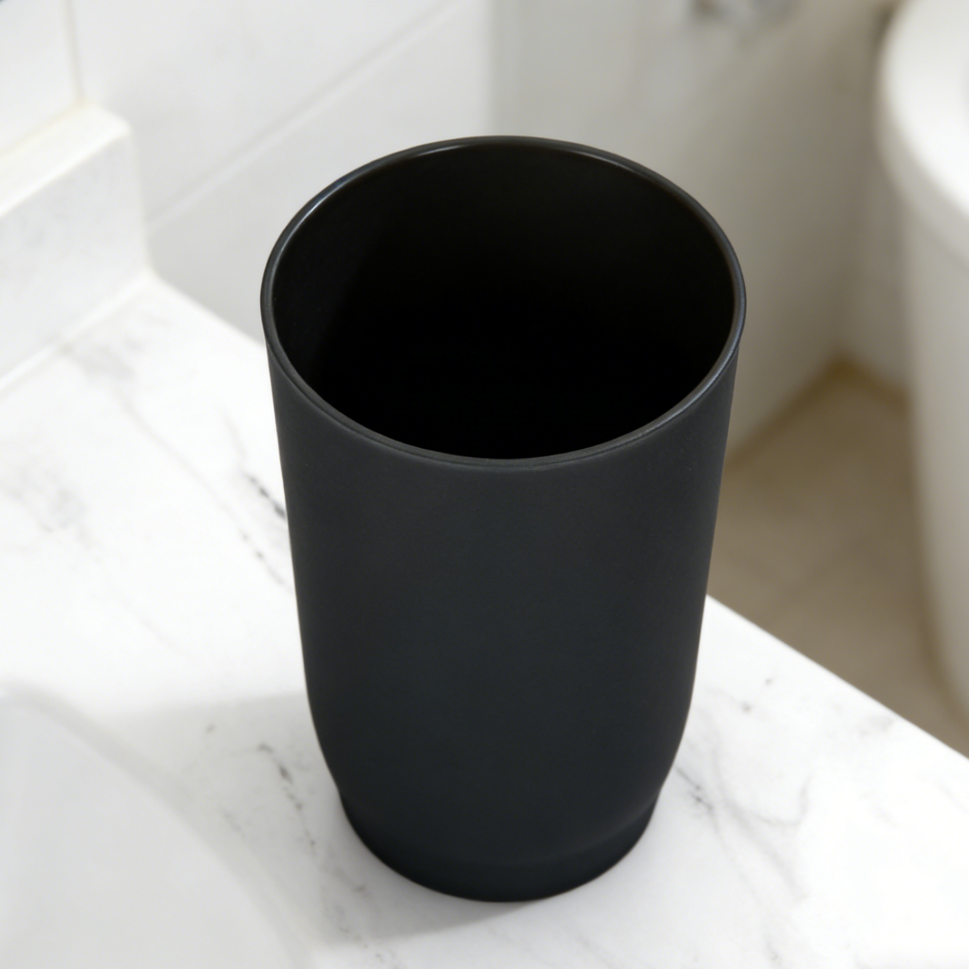 Reusable Plastic Bathroom Tumblers | Toothbrush and Mouthwash Cups (set of 8)